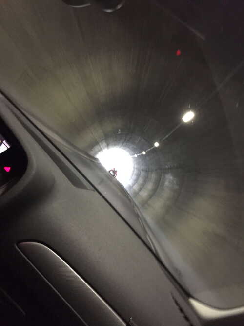 Tunnel, lys i tunnelen